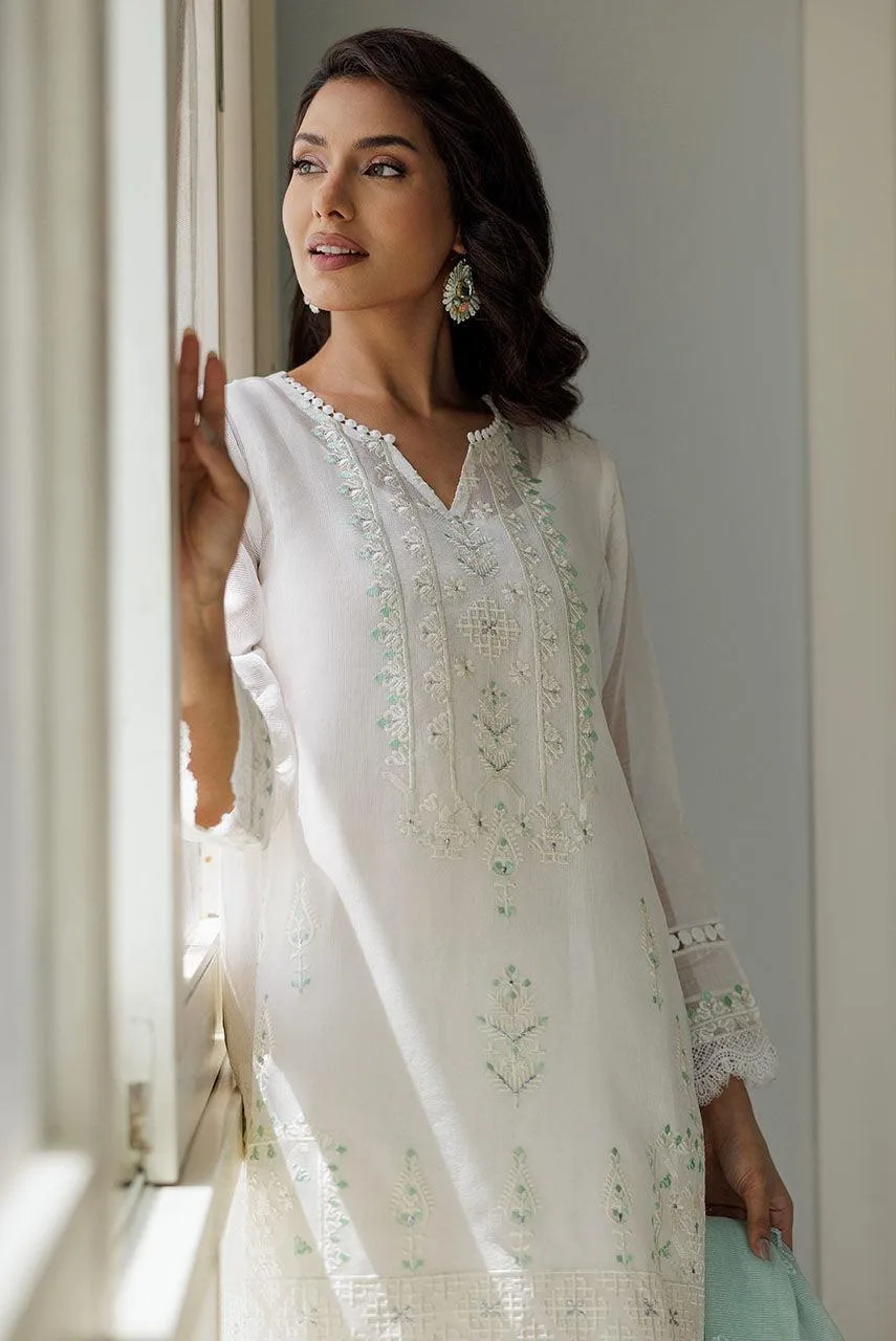 Deepak Perwani Summer Festive 25 Silver Cotton – view 4 – Poshaq