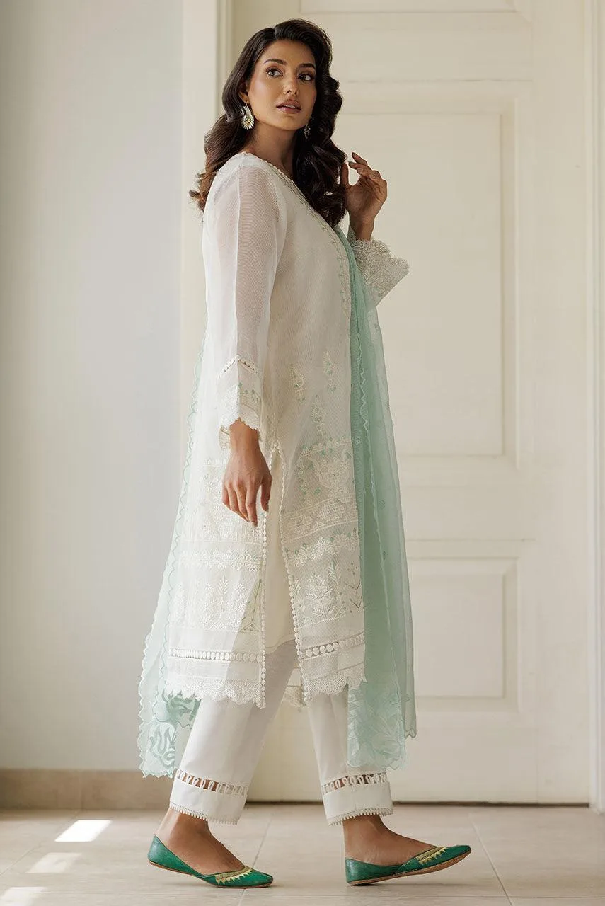 Deepak Perwani Summer Festive 25 Silver Cotton – view 5 – Poshaq