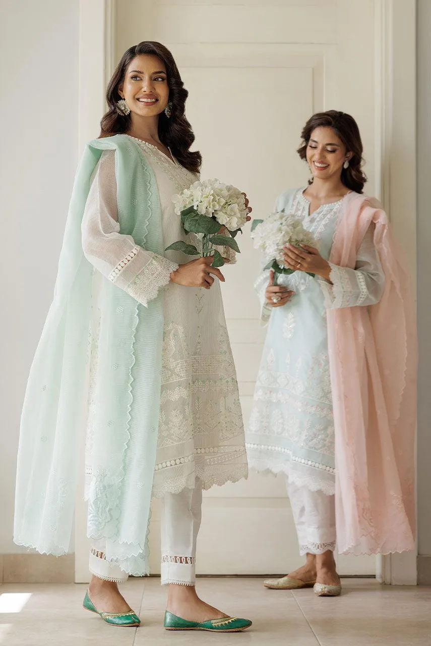 Deepak Perwani Summer Festive 25 Silver Cotton – view 6 – Poshaq