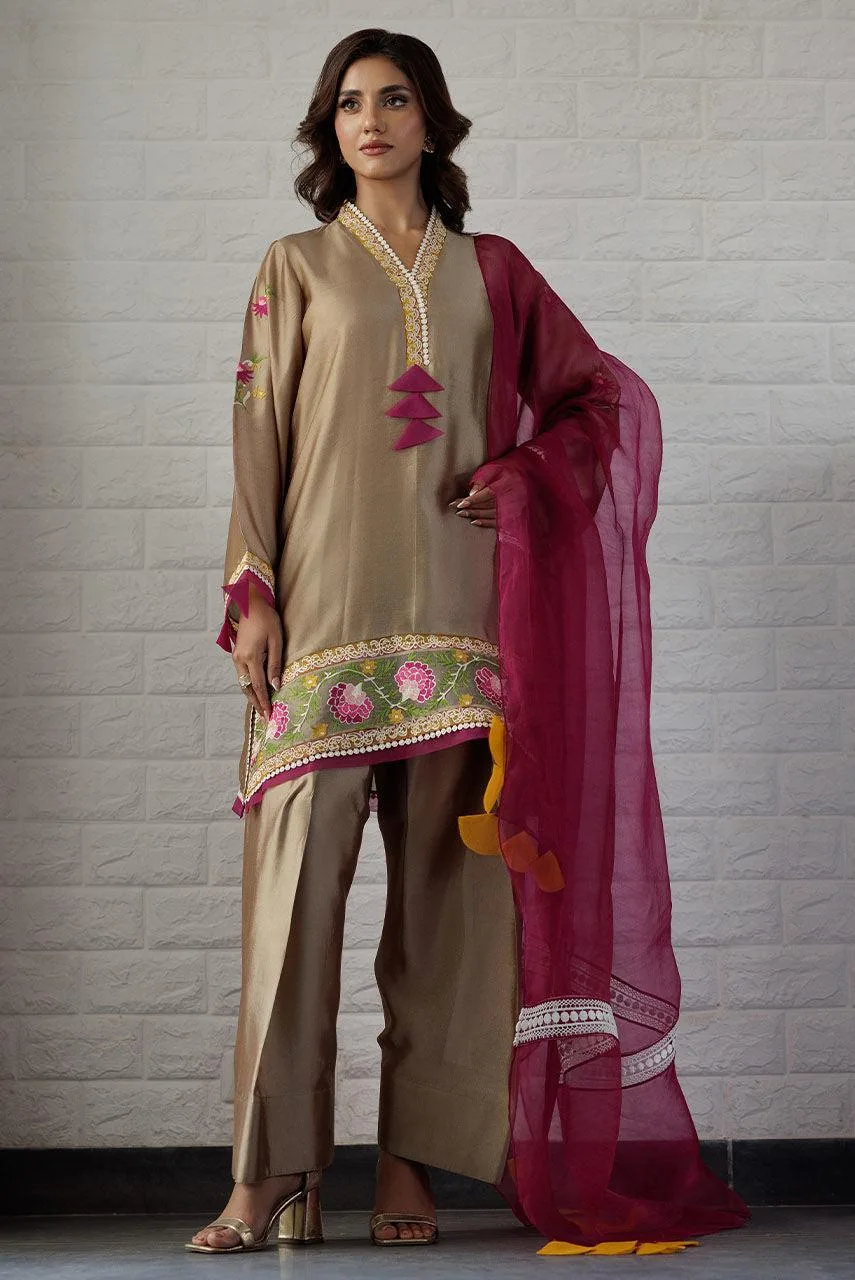 Deepak Perwani Summer Festive 25 Organza – view 1 – Poshaq