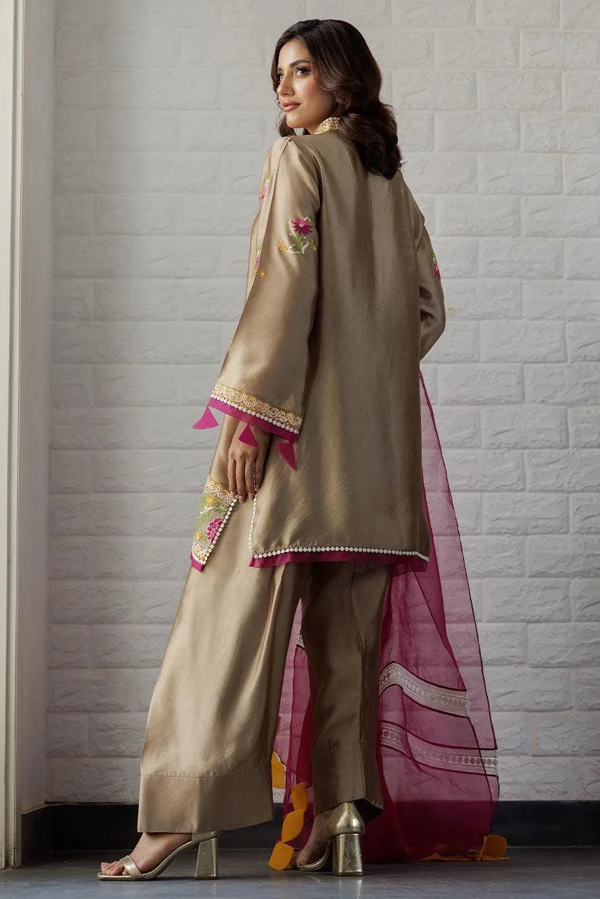 Deepak Perwani Summer Festive 25 Organza – view 2 – Poshaq