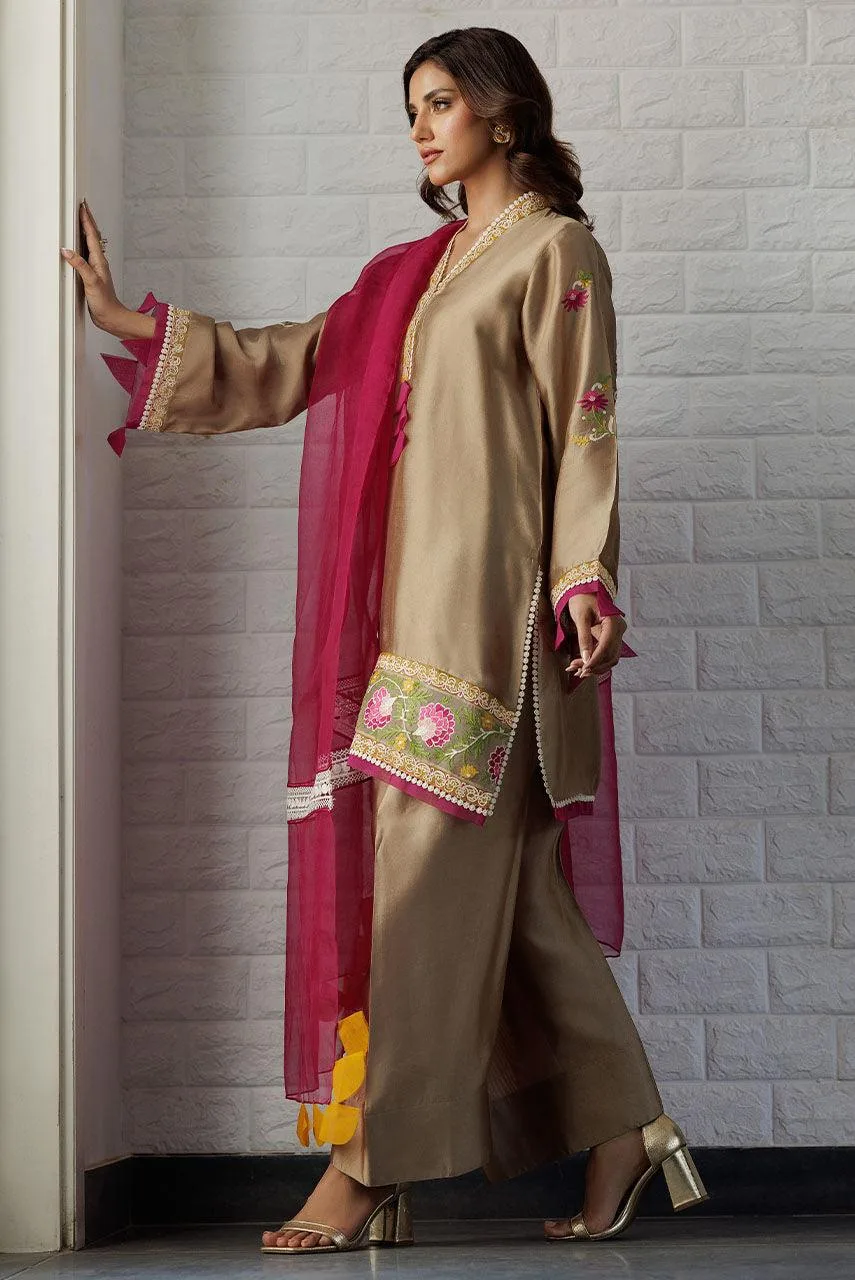 Deepak Perwani Summer Festive 25 Organza – view 5 – Poshaq