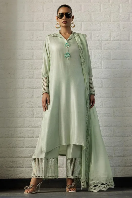 Deepak Perwani Summer Festive 25 Raw Silk – view 1 – Poshaq