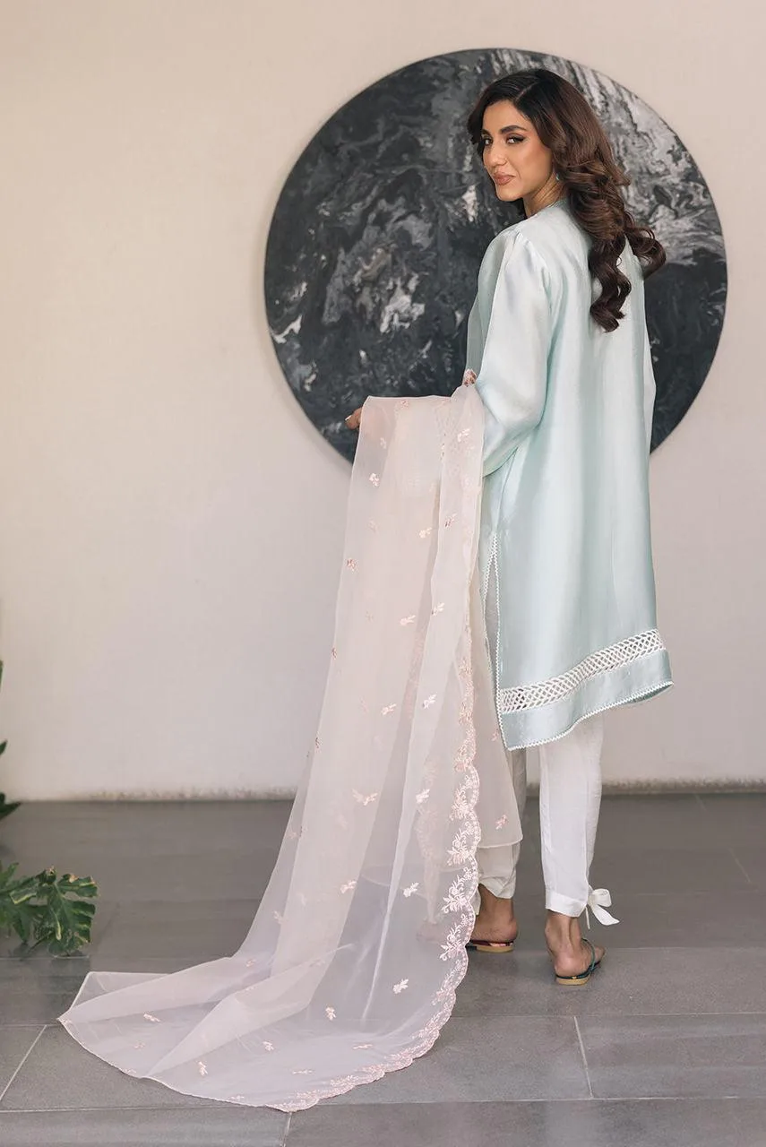 Deepak Perwani Eid Edit 25 Pink Organza – view 2 – Poshaq