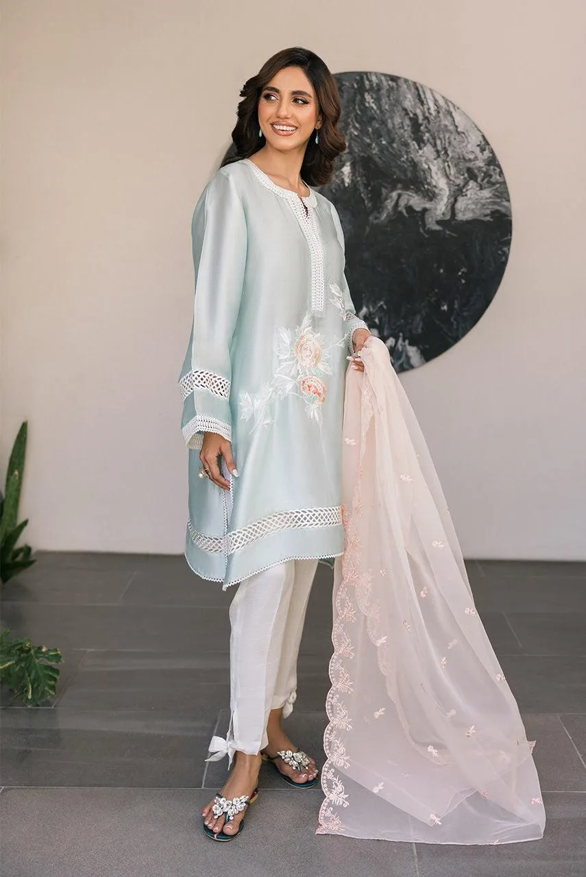 Deepak Perwani Eid Edit 25 Pink Organza – view 6 – Poshaq