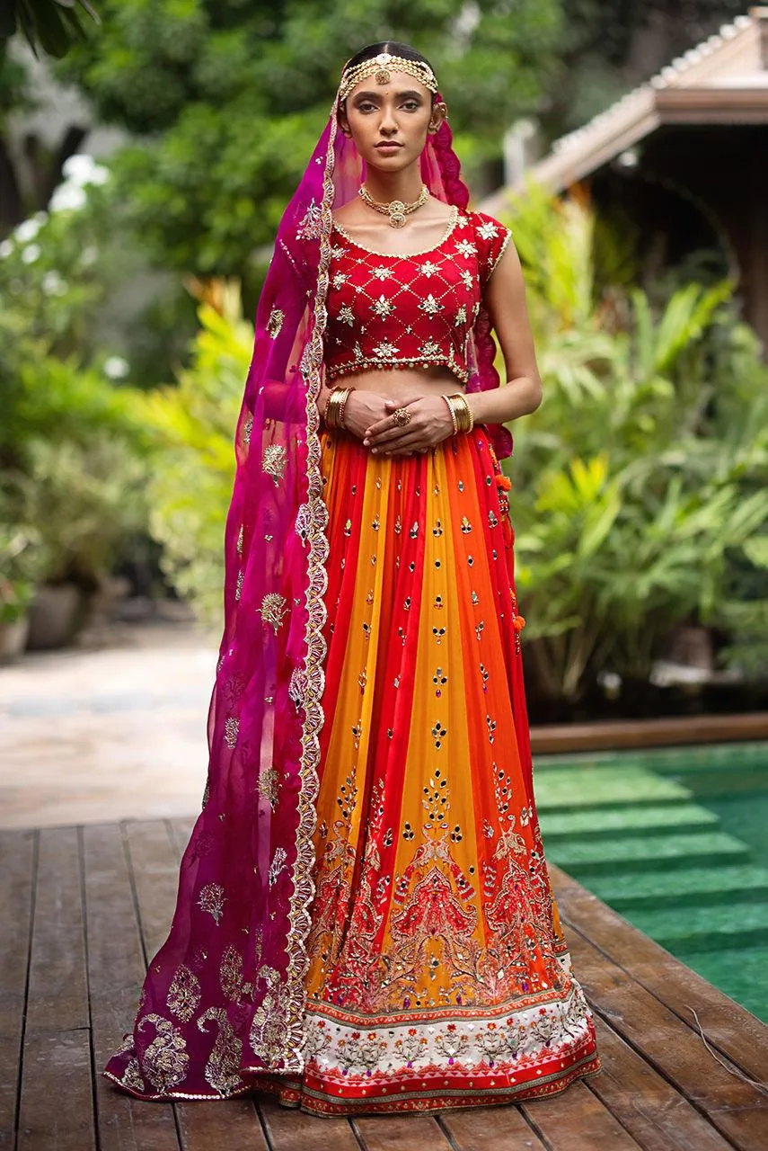 Deepak Perwani Jaipur Heritage Wedding Wear Organza – view 1 – Poshaq