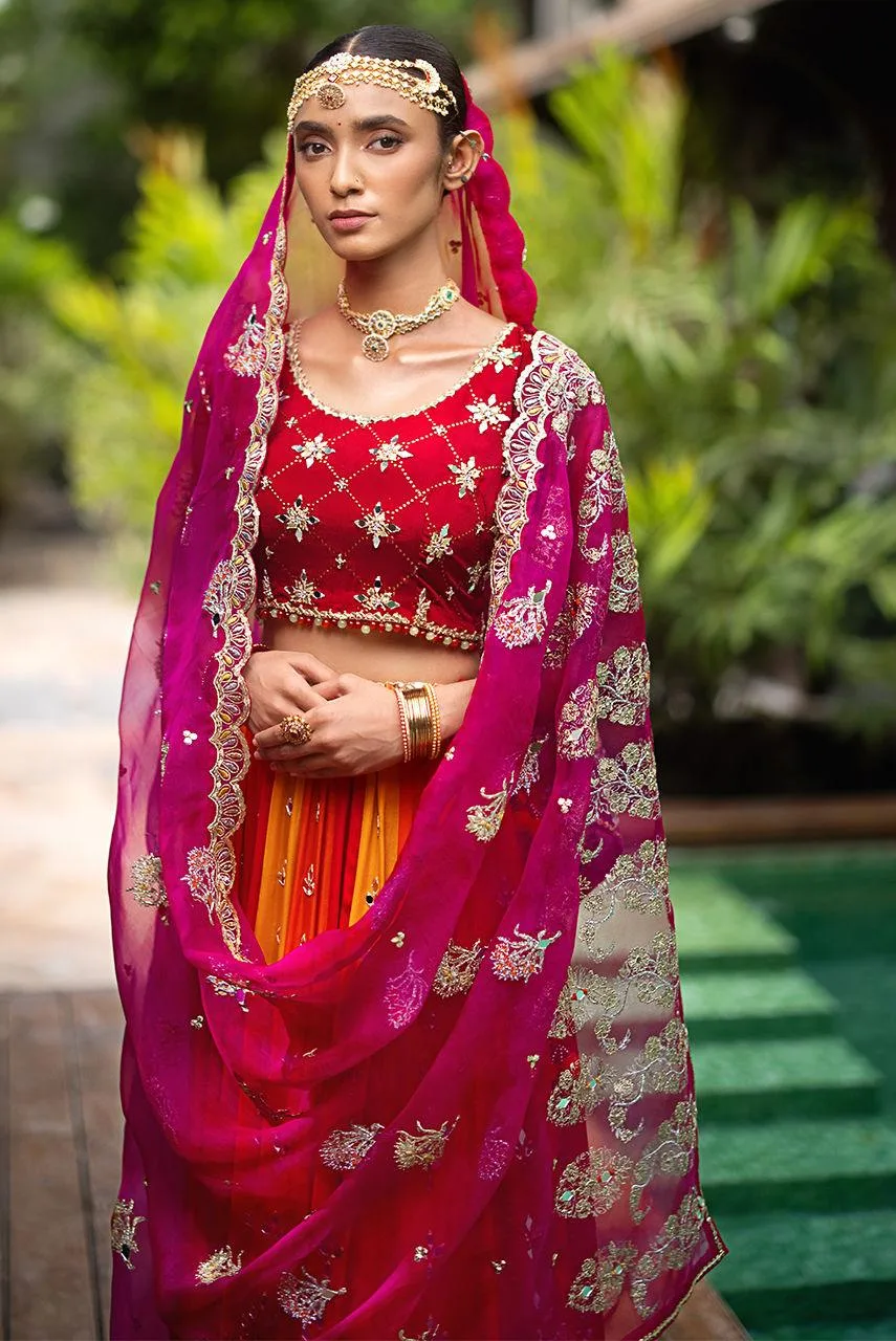 Deepak Perwani Jaipur Heritage Wedding Wear Organza – view 5 – Poshaq