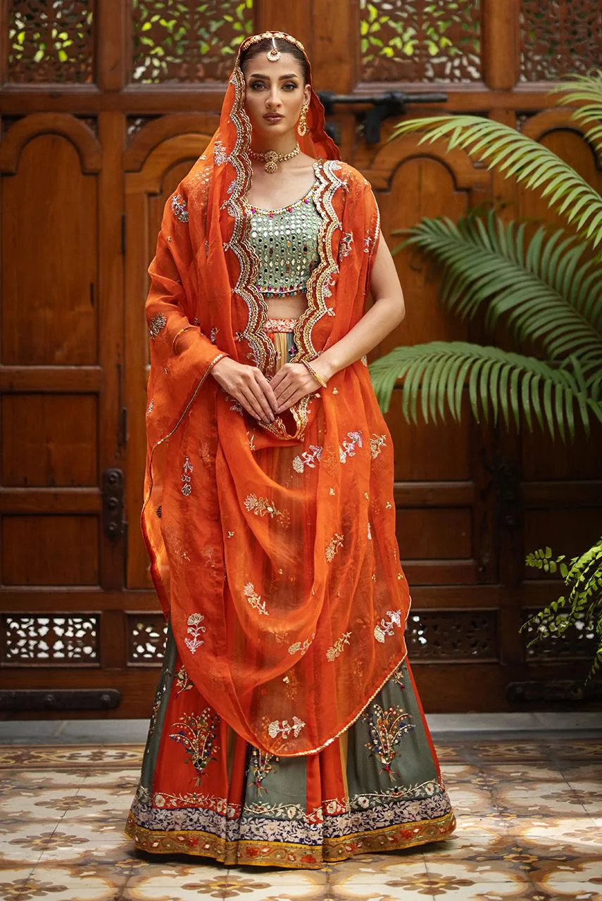 Deepak Perwani Jaipur Heritage Wedding Wear Organza – view 1 – Poshaq