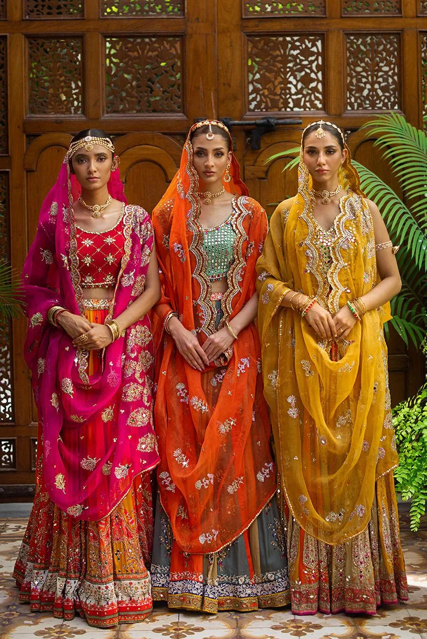 Deepak Perwani Jaipur Heritage Wedding Wear Organza – view 2 – Poshaq