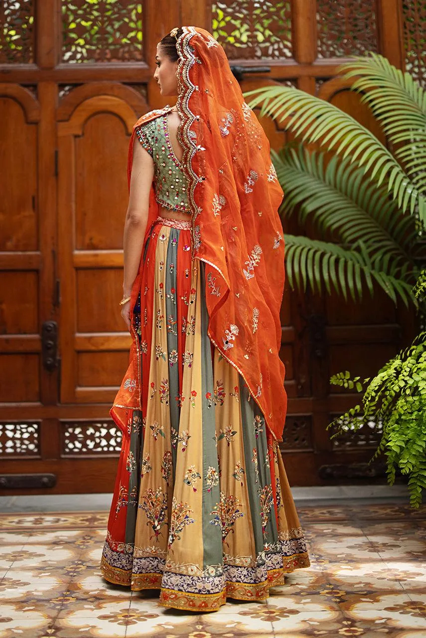 Deepak Perwani Jaipur Heritage Wedding Wear Organza – view 4 – Poshaq