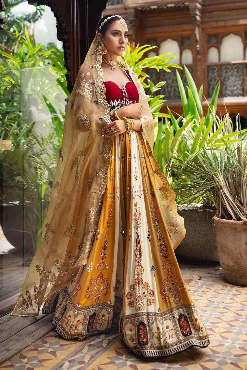 Deepak Perwani Jaipur Heritage Wedding Wear Organza – view 2 – Poshaq