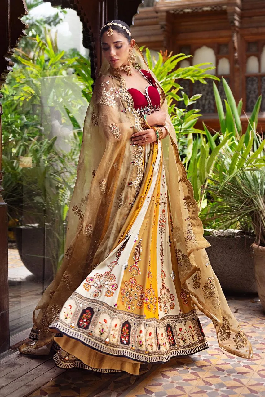 Deepak Perwani Jaipur Heritage Wedding Wear Organza – view 4 – Poshaq