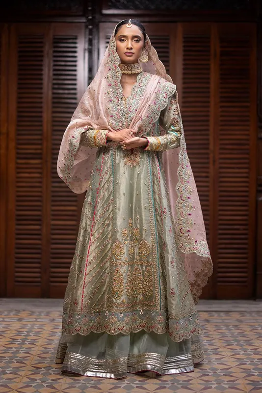 Deepak Perwani Jaipur Heritage Wedding Wear Organza – view 1 – Poshaq