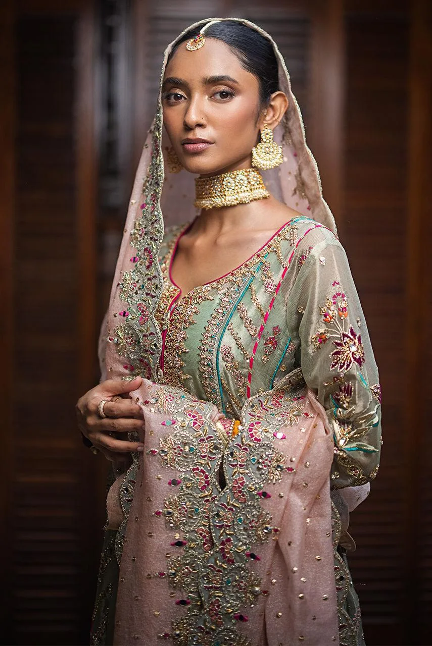 Deepak Perwani Jaipur Heritage Wedding Wear Organza – view 4 – Poshaq