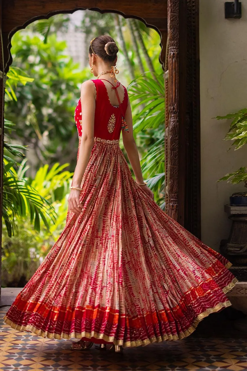 Deepak Perwani Jaipur Heritage Wedding Wear Net – view 2 – Poshaq
