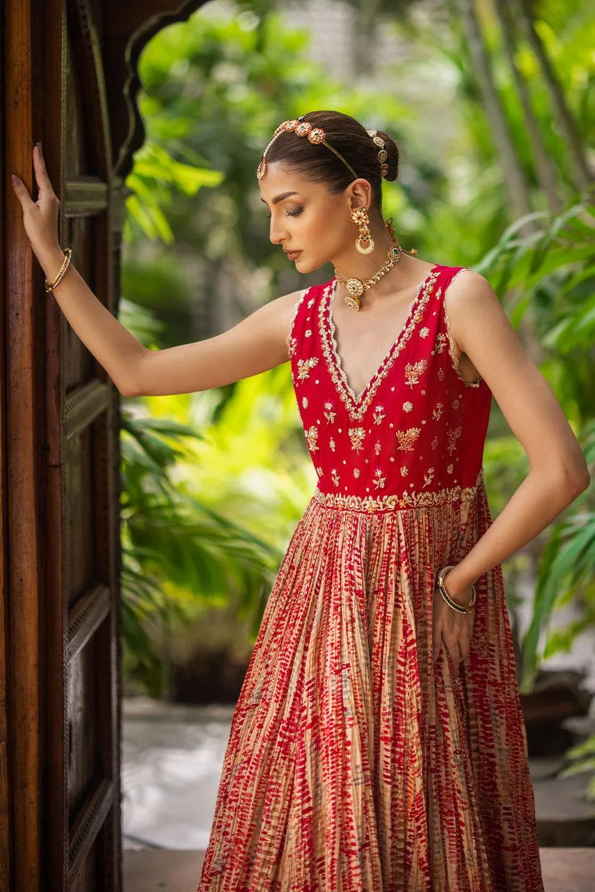 Deepak Perwani Jaipur Heritage Wedding Wear Net – view 7 – Poshaq