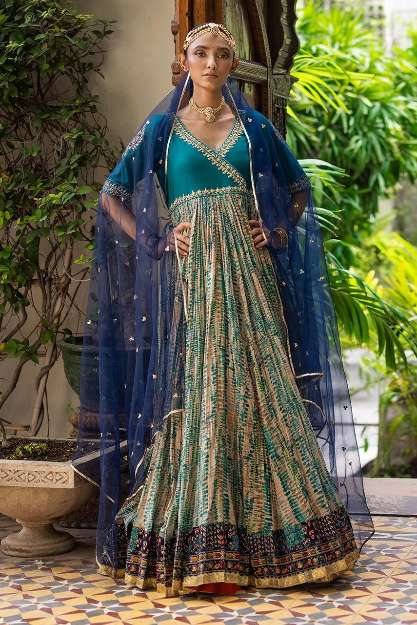 Deepak Perwani Jaipur Heritage Wedding Wear Net – view 1 – Poshaq