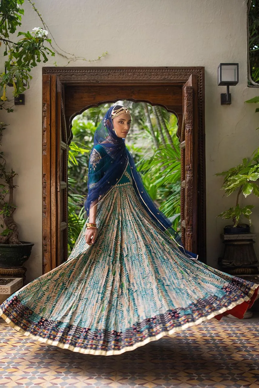 Deepak Perwani Jaipur Heritage Wedding Wear Net – view 4 – Poshaq