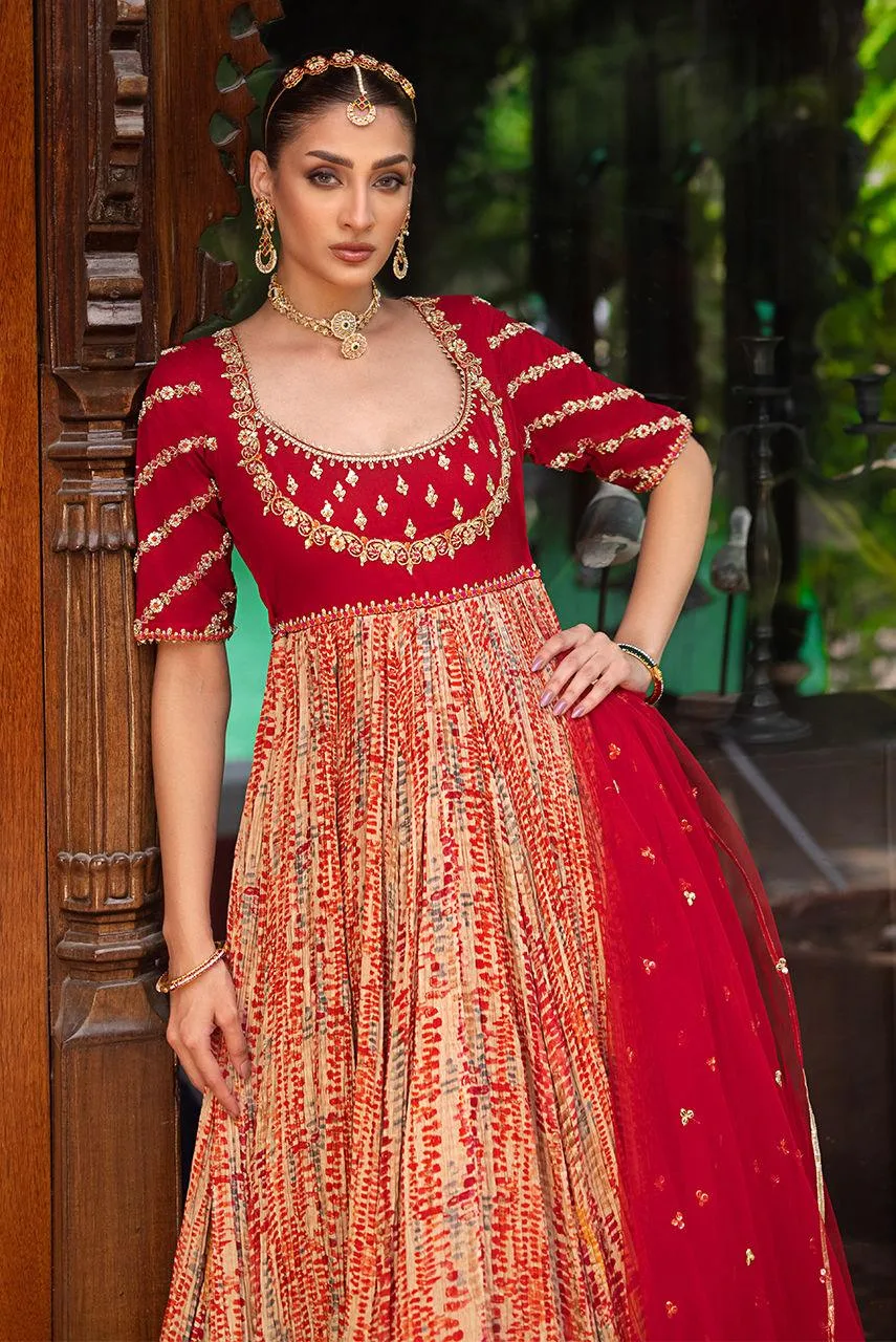Deepak Perwani Jaipur Heritage Wedding Wear Net – view 3 – Poshaq