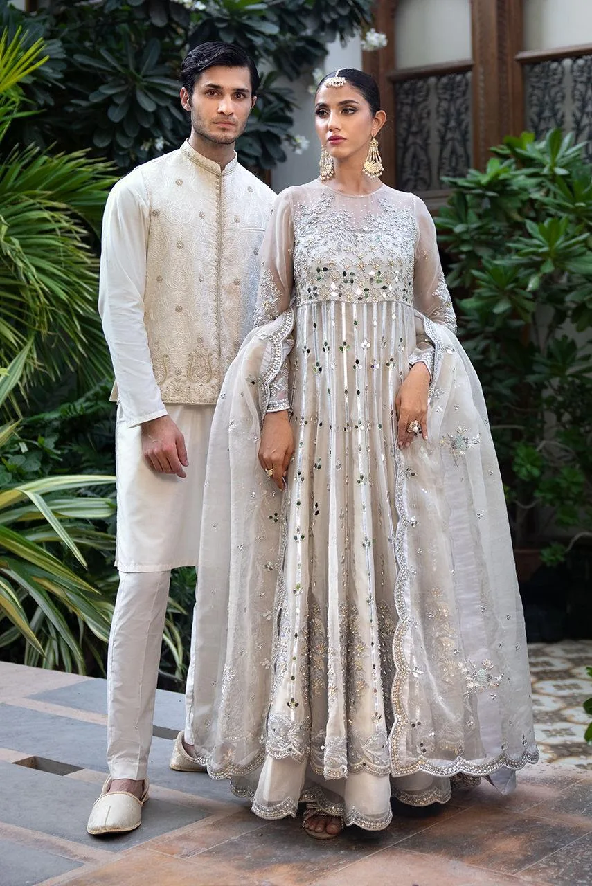 Deepak Perwani Jaipur Heritage Wedding Wear Organza – view 6 – Poshaq