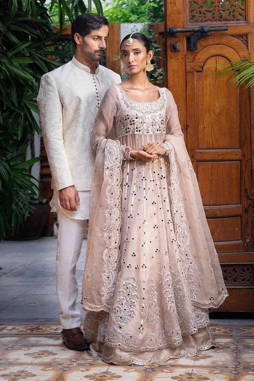 Deepak Perwani Jaipur Heritage Wedding Wear Organza – view 2 – Poshaq