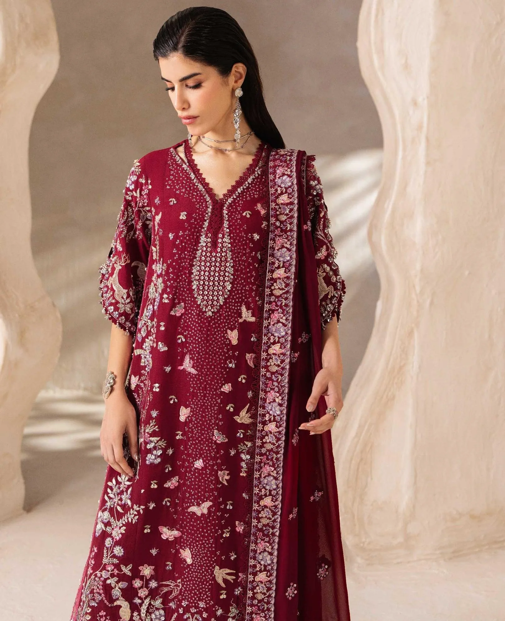 Republic Womenswear Luxury Formal 26 Coral Georgette – view 3 – Poshaq