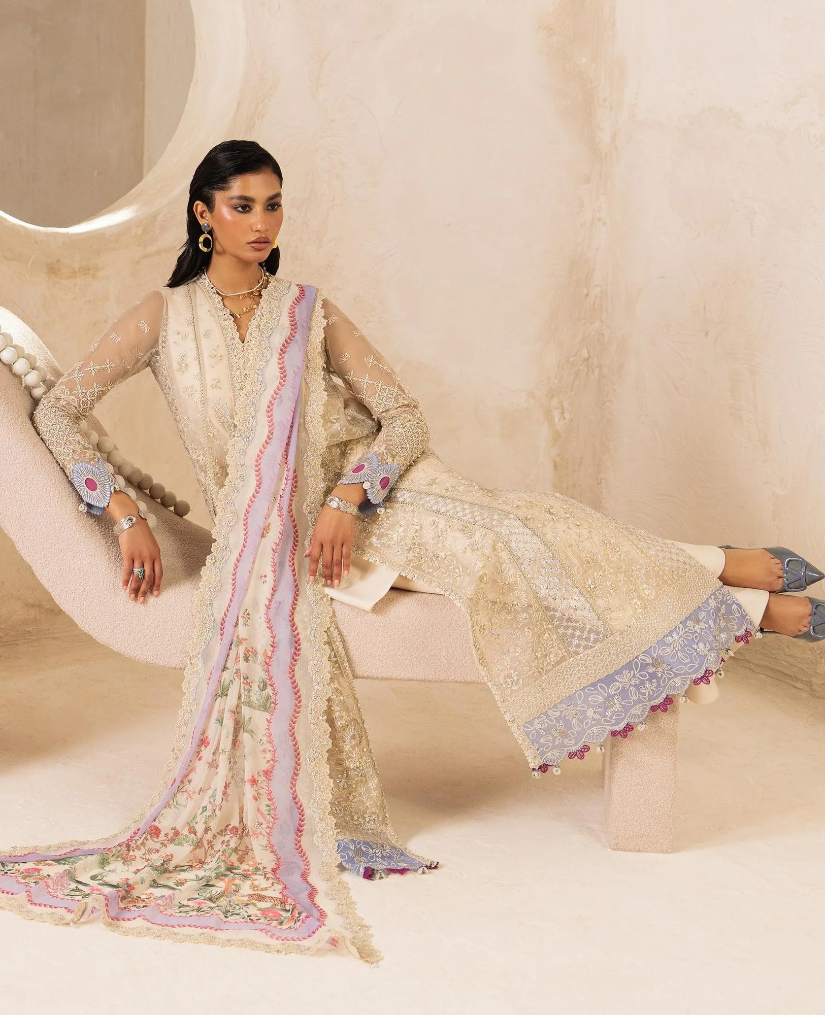 Republic Womenswear Luxury Formal 26 Lilac Raw Silk – view 2 – Poshaq