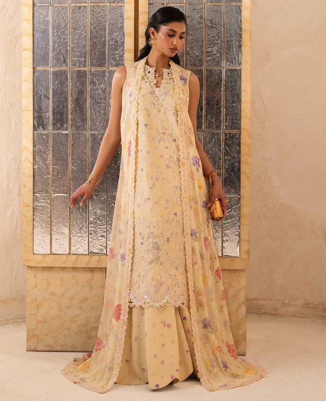 Republic Womenswear Luxury Formal 26 Yellow Chiffon – view 1 – Poshaq