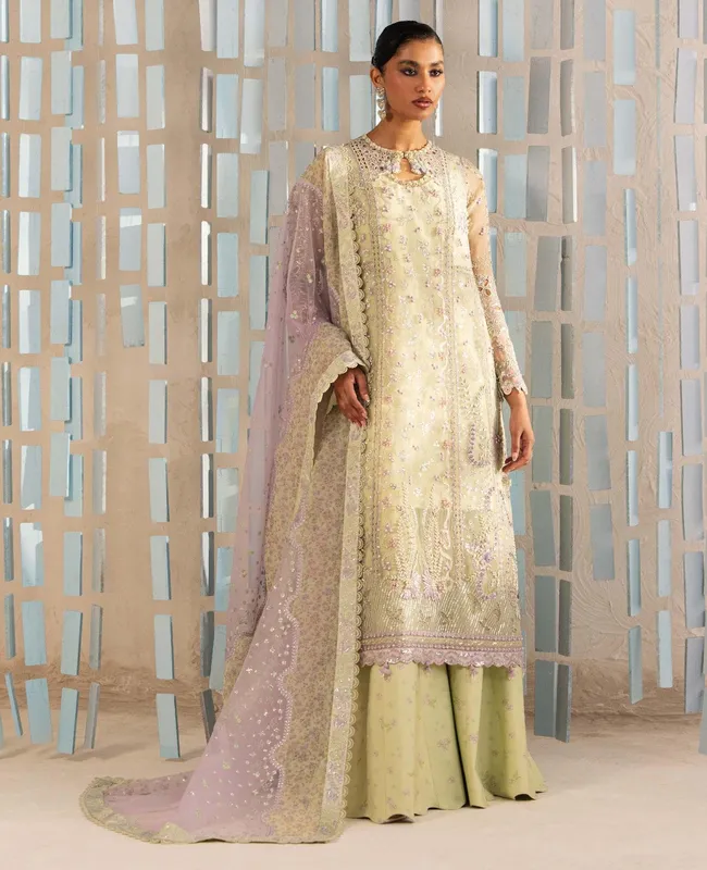 Republic Womenswear Luxury Formal 26 Green Raw Silk – view 1 – Poshaq