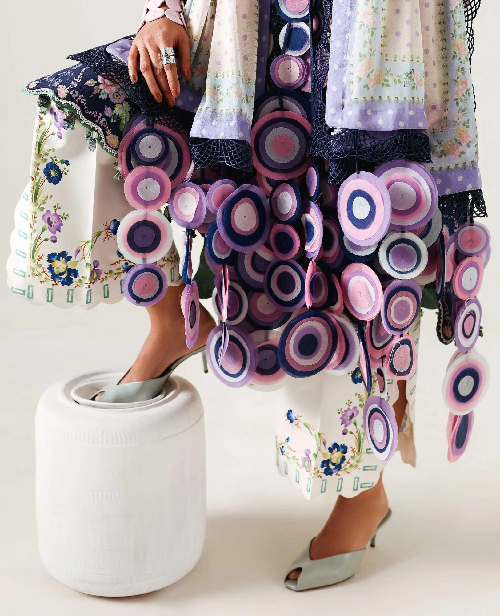 Republic Womenswear Neoma Summer Prints 26 White Chiffon – view 5 – Poshaq