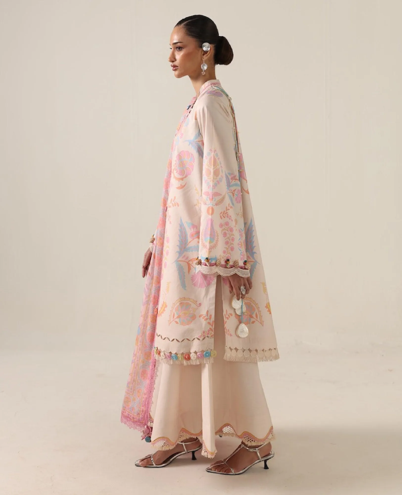 Republic Womenswear Neoma Summer Prints 26 Peach Chiffon – view 4 – Poshaq
