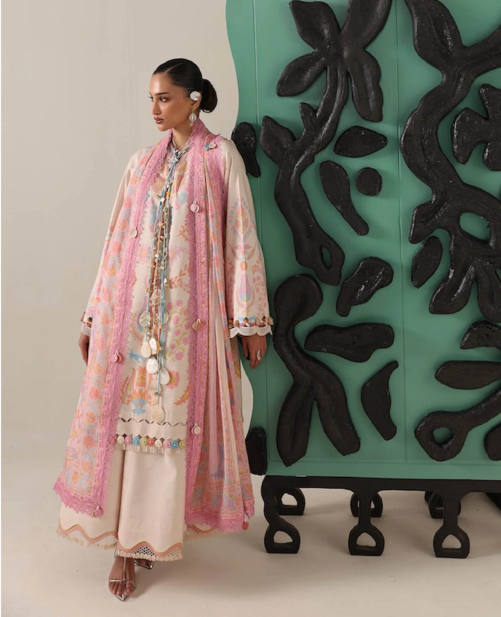 Republic Womenswear Neoma Summer Prints 26 Peach Chiffon – view 5 – Poshaq