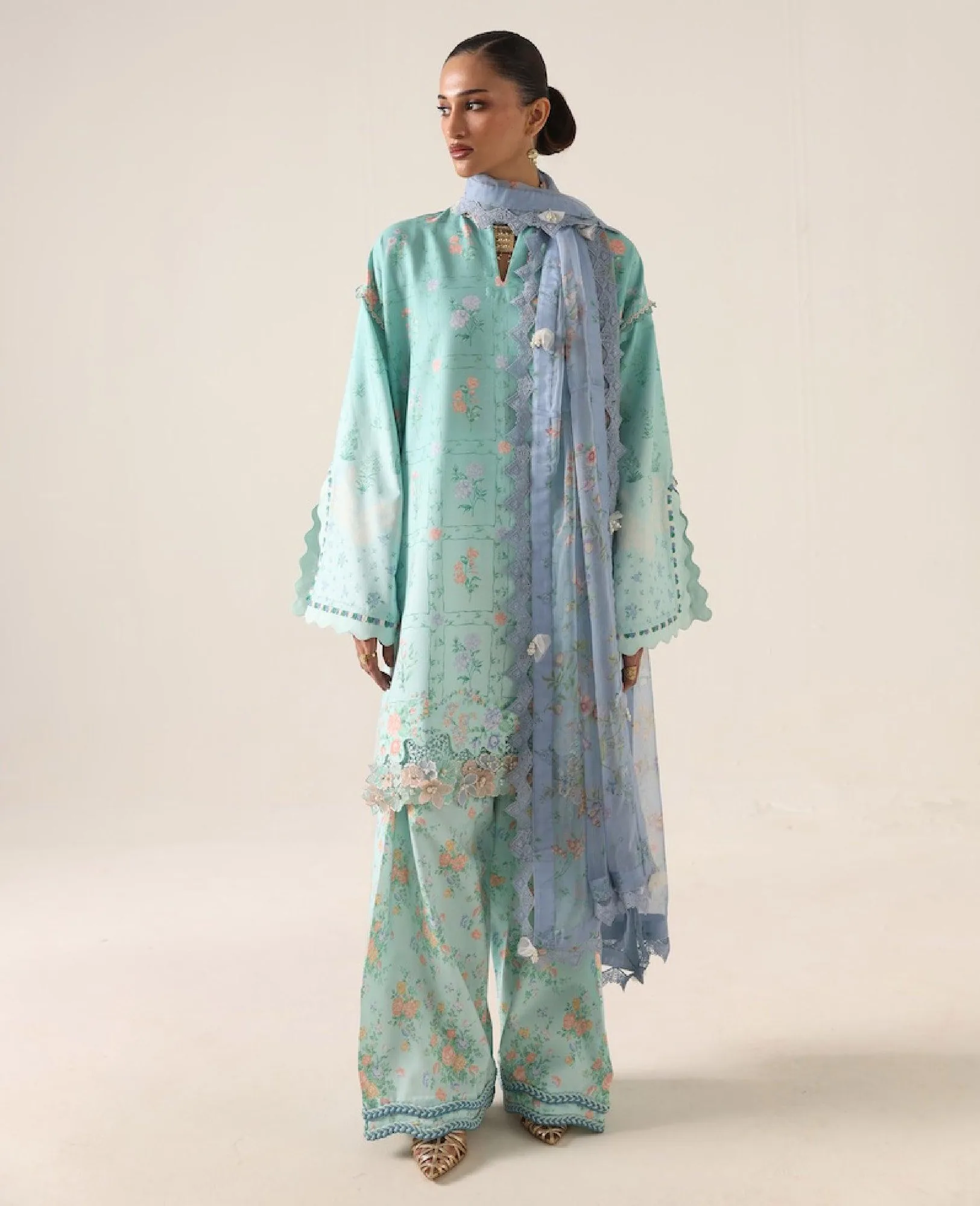 Republic Womenswear Neoma Summer Prints 26 Orange Chiffon – view 1 – Poshaq