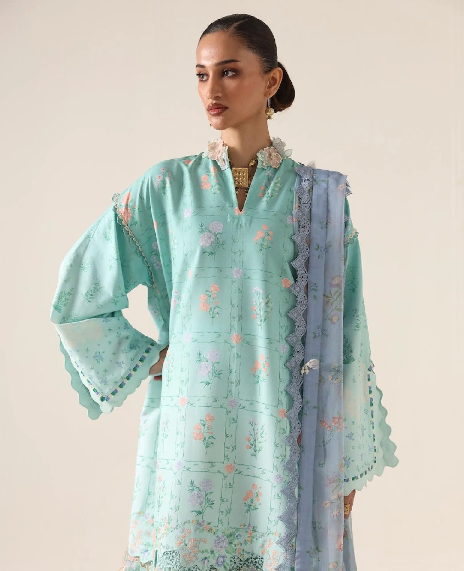 Republic Womenswear Neoma Summer Prints 26 Orange Chiffon – view 3 – Poshaq