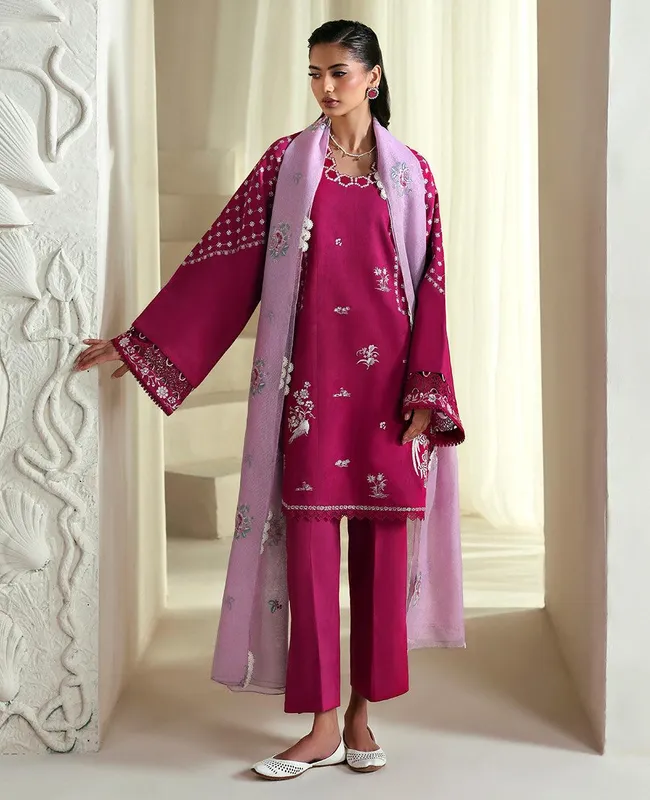 Republic Womenswear Basics 25 Lilac Jacquard – view 1 – Poshaq