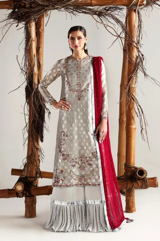 Vanya Rene Eid Festive Silver – view 1 – Poshaq