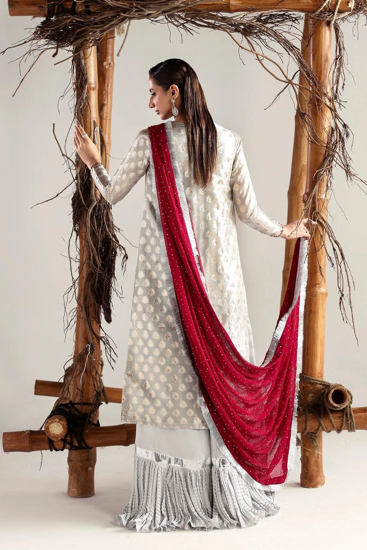 Vanya Rene Eid Festive Silver – view 2 – Poshaq