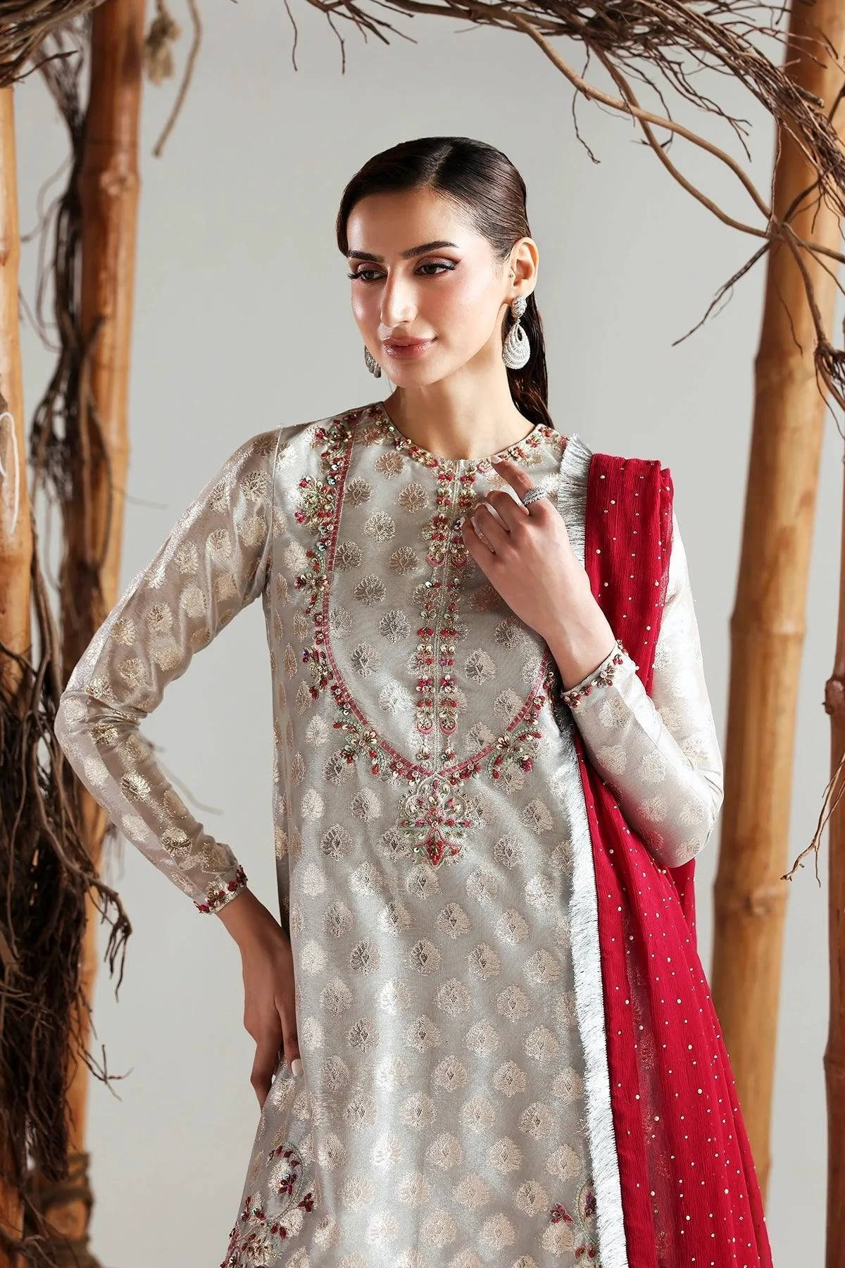 Vanya Rene Eid Festive Silver – view 3 – Poshaq