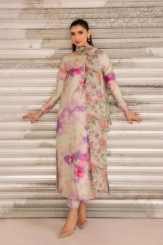 Vanya Silk Edit Chiffon – view 1 – Poshaq