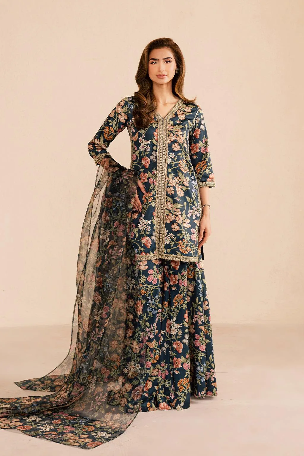Vanya Silk Edit Organza – view 1 – Poshaq