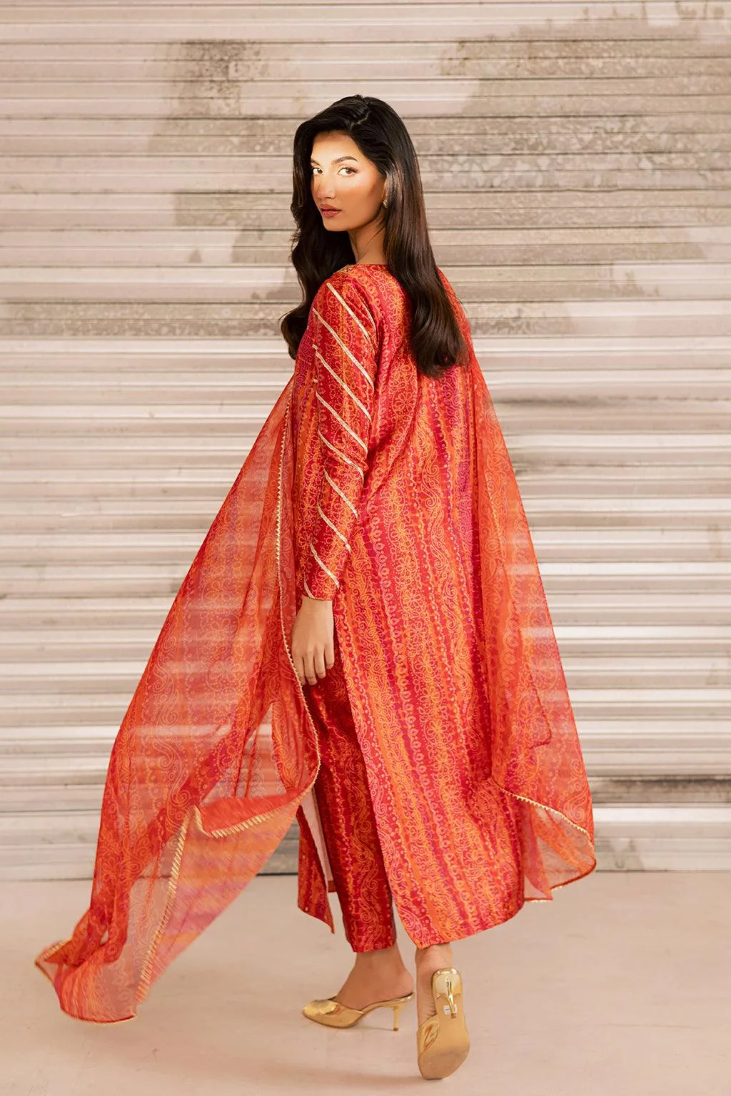 Vanya Silk Edit Chiffon – view 2 – Poshaq