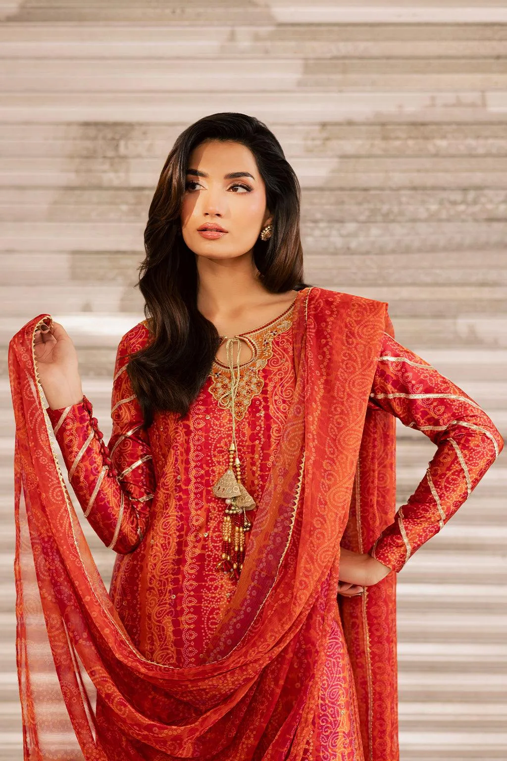 Vanya Silk Edit Chiffon – view 3 – Poshaq