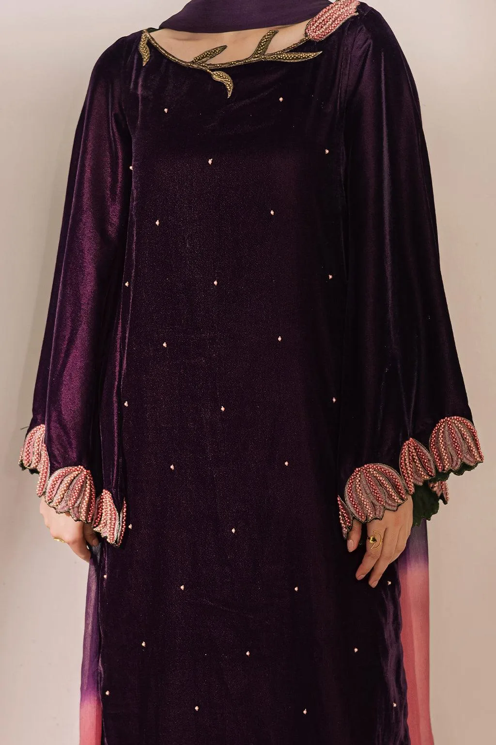 Vanya Velvet Muse Raw Silk – view 3 – Poshaq