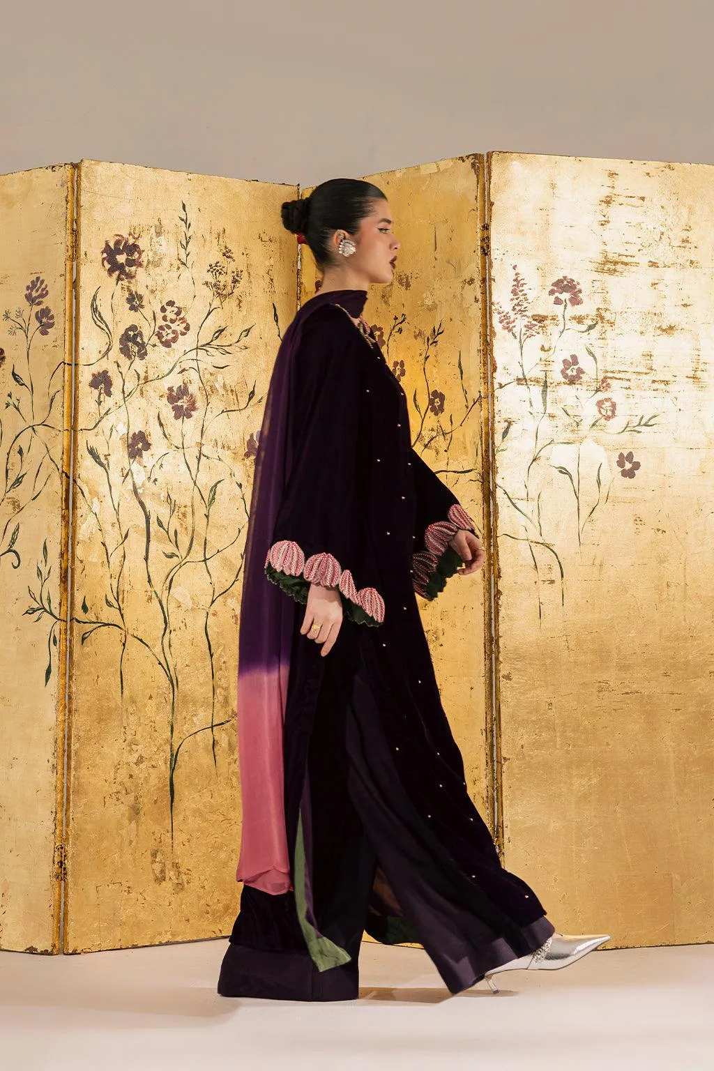 Vanya Velvet Muse Raw Silk – view 6 – Poshaq