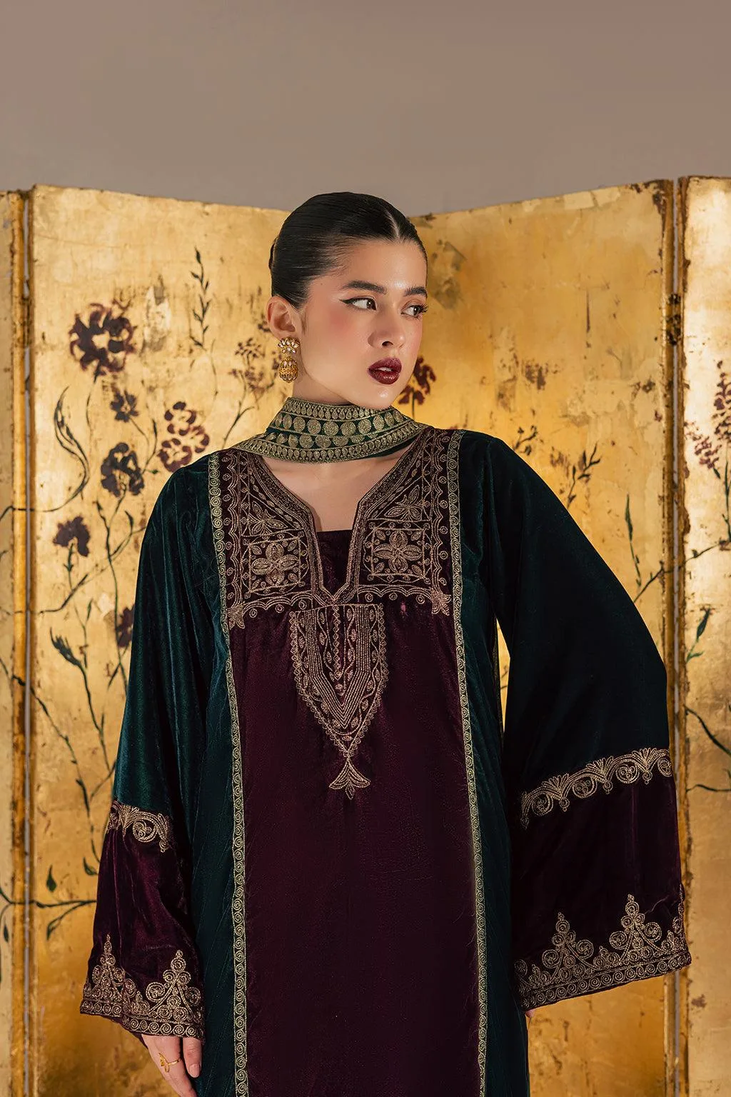 Vanya Velvet Muse Chiffon – view 3 – Poshaq