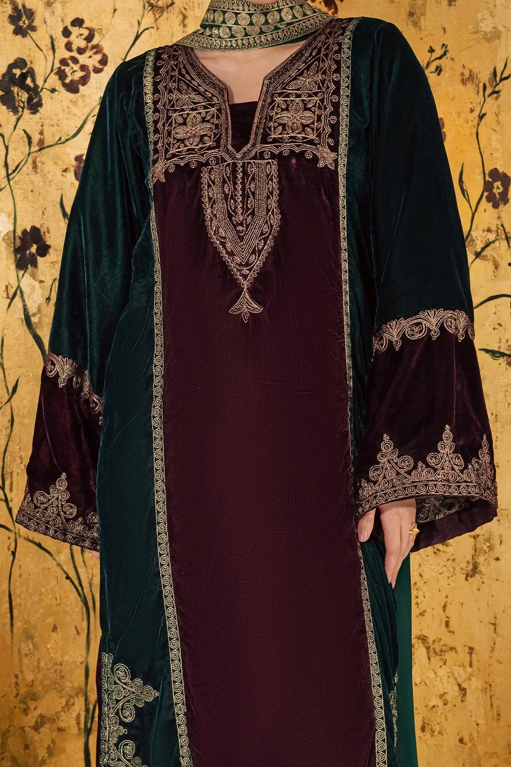 Vanya Velvet Muse Chiffon – view 4 – Poshaq