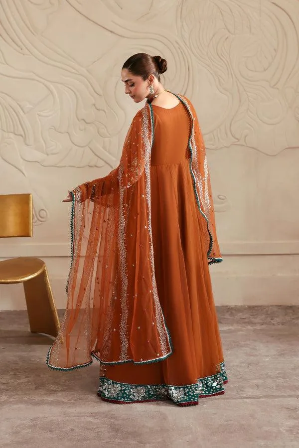 Vanya Revuse Wedding Formals Maroon Net – view 2 – Poshaq