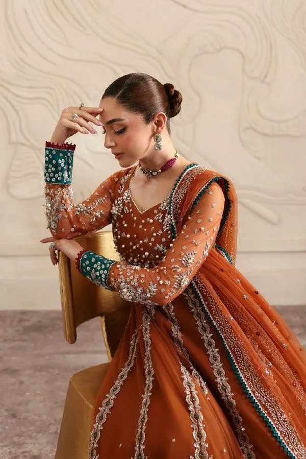 Vanya Revuse Wedding Formals Maroon Net – view 3 – Poshaq