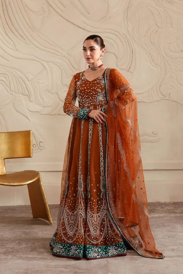 Vanya Revuse Wedding Formals Maroon Net – view 4 – Poshaq