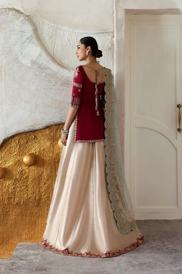 Vanya Revuse Wedding Formals Magenta Chiffon – view 2 – Poshaq